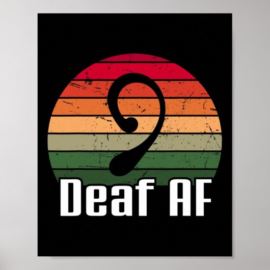 Gebarentaal dove bewustzijn poster (Voorkant)