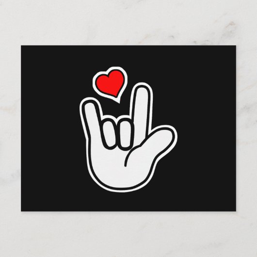 Gebarentaal Ik hou van je Gebarentaal Informatiekaartje (Achterkant)