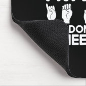 Gebarentaal Ja, ik ben doof Muismat (Hoek)