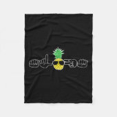 Gebarentaal Kleding Strand Doof Signing Awareness Fleece Deken (Voorkant)