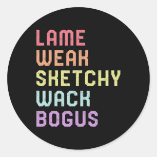 Gebarentaal Lam Zwak Asl Slang T-shirt Doofbewustz Ronde Sticker