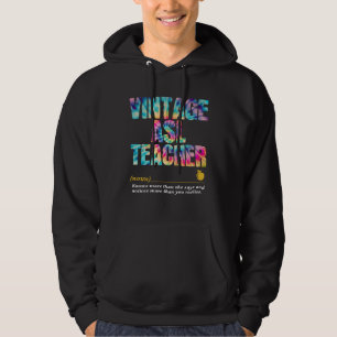 Gebarentaal Leraar Waarderingsweek Terug naar scho Hoodie