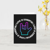 Gebarentaal Liefde Gebaar Disability Awareness Kaart (Gele Bloem)