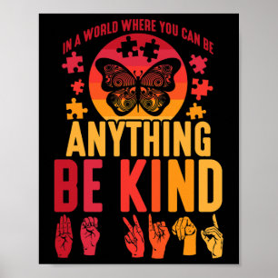 Gebarentaal Puzzel Dove Vlinder Poster