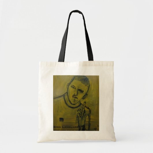 Gebarentaal Tote Bag (Voorkant)