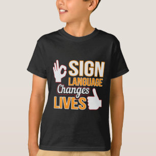Gebarentaal verandert levens ASL Tolk doof A T-shirt