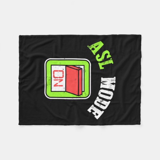 Gebarentaal vraagt om doofbewustzijn fleece deken (Voorkant (Horizontaal))