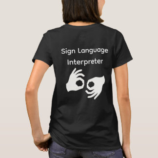 Gebarentolk Vrouw T-shirt Zwart