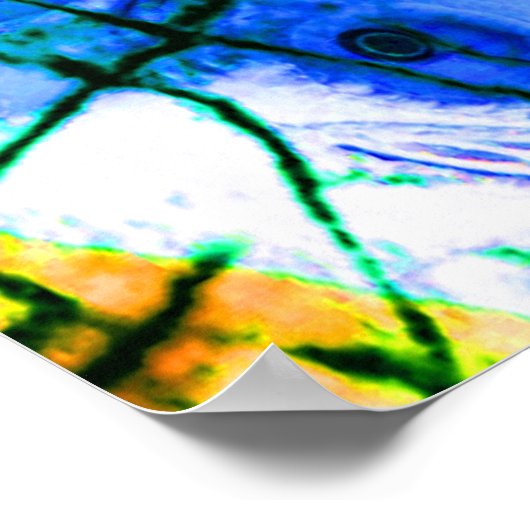 Gebarsten astronaut poster (Hoek)