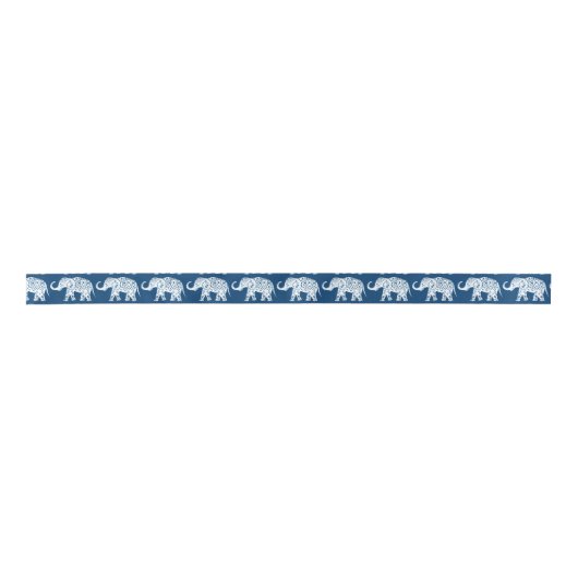gebarsten blauw olifant lint (Voorkant)