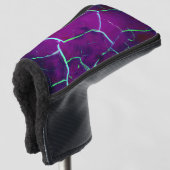 Gebarsten -Deep Purple Golfheadcover (3/4 voorkant)