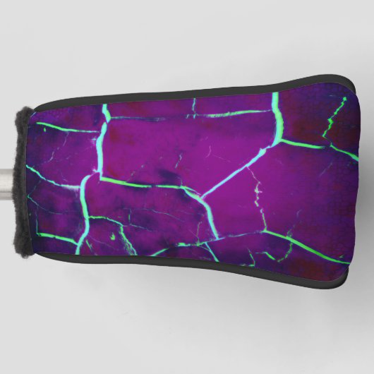 Gebarsten -Deep Purple Golfheadcover (Voorkant)