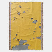 Gebarsten geel metaal: vuile textuur. deken (Voorkant Verticaal)