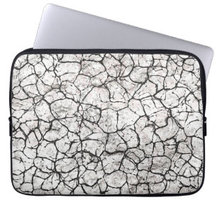 Gebarsten marmeren digitaal patroon laptop sleeve