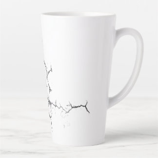 Gebarsten mokkop voor latte mok