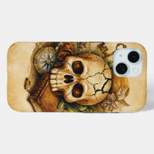 gebarsten schedel Case-Mate iPhone case (Achterkant (horizontaal))