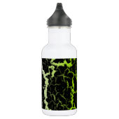 Gebarsten Space Lava - Wit/Lime Waterfles (Rechts)