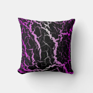 Gebarsten Space Lava - Wit/Roze Kussen