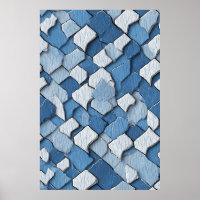 Gebarsten verf Abstract: blauw verweerd oppervlak