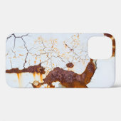 Gebarsten witte verf, roestige auto. Case-Mate iPhone case (Achterkant (horizontaal))