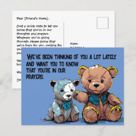 Gebed-Beer briefkaart
