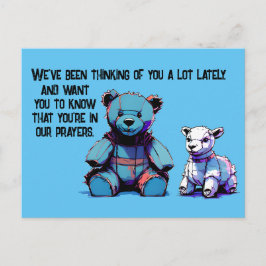 Gebed-Beer briefkaart