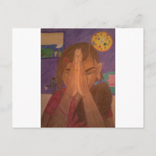 gebed briefkaart (Voorkant)