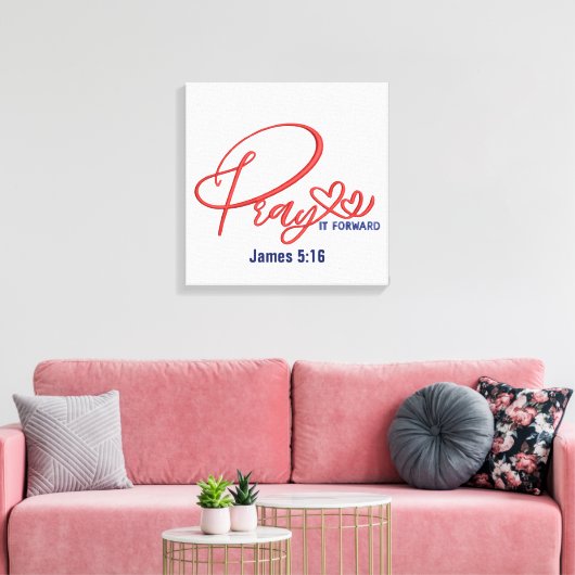 Gebed- Canvas (Glans) Afdruk (Insitu (Woonkamer))