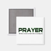 Gebed, draadloze toegang tot Gods Christelijke gav Magneet (Voorkant / Achterkant)