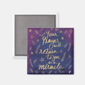 Gebed Geloof Mirakel Hoop Bevestiging Magneet (Voorkant / Achterkant)