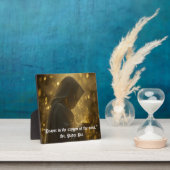 Gebed is een plaquette met ezel fotoplaat (Insitu)