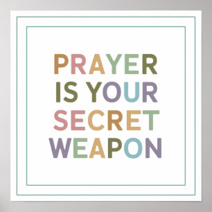 Gebed is je geheime wapen Spirituele kracht Poster