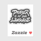 Gebed is mijn liefdestaal sticker (Vel)