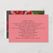 Gebed Kaart "Bid dat Jezus in ons werkt" (Voorkant / Achterkant)