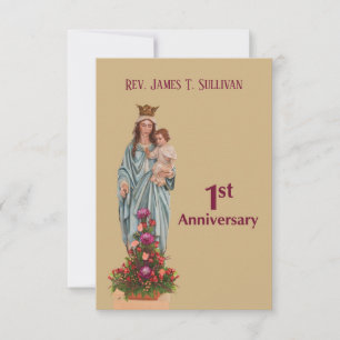 Gebed Kaart Naam 1e Ordinatie Jubileum Maria