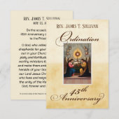 Gebed Kaart Naam 45e Ordinatie Jubileum Altaar (Voorkant / Achterkant)