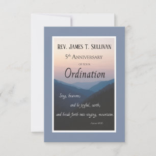 Gebed Kaart Naam 5e Ordinatie Jubileum
