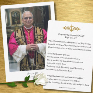 Gebed Kaart voor paus Leo XIV, Vicaris van Christu