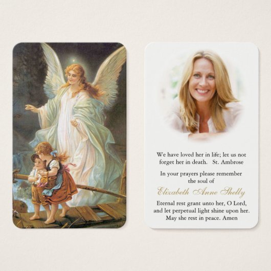 Gebed Kaarten | Angel Prayer Visitekaartje (Voorkant /achterkant)