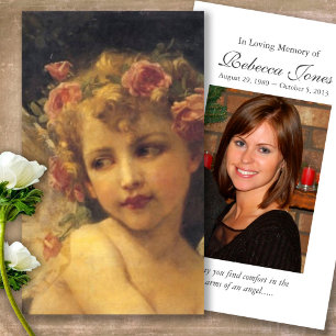 Gebed Kaarten Garland Angel Visitekaartjes