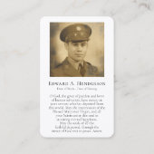 Gebed Kaarten | Heilige harten Visitekaartje (Achterkant)