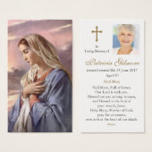 Gebed Kaarten | Heilige Moeder Visitekaartje (Voorkant /achterkant)