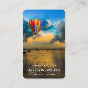 Gebed Kaarten Lake Sunset Deluxe Visitekaartje