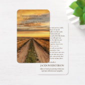 Gebed Kaarten | Land Sunset Visitekaartje (Bureau)