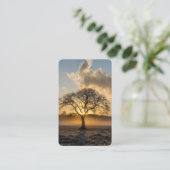 Gebed Kaarten | Lone Tree 4 Visitekaartje (Staand voorkant)