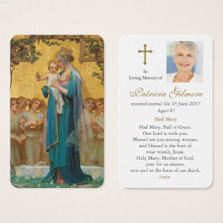 Gebed Kaarten | Madonna & Kind Visitekaartje