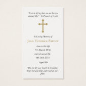 Gebed Kaarten | Madonnina Visitekaartjes (Achterkant)