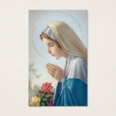 Gebed Kaarten | Mooie Maagd Maria Visitekaartjes (Voorkant)