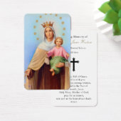 Gebed Kaarten | Onze-Lieve-Vrouw Mt Carmel Visitekaartje (Bureau)