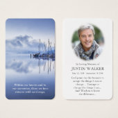Gebed Kaarten | Serene wateren Visitekaartje (Voorkant /achterkant)